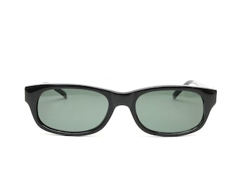 Auténticas gafas de sol vintage de los 90, fabricadas sin usar, con montura Wayfarer de carey.