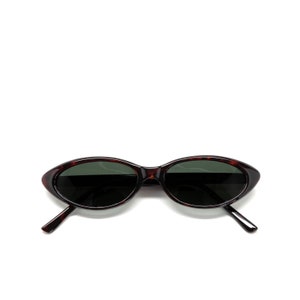 Authentic Vintage Tortoise Pointed Oval Deadstock Sunglasses