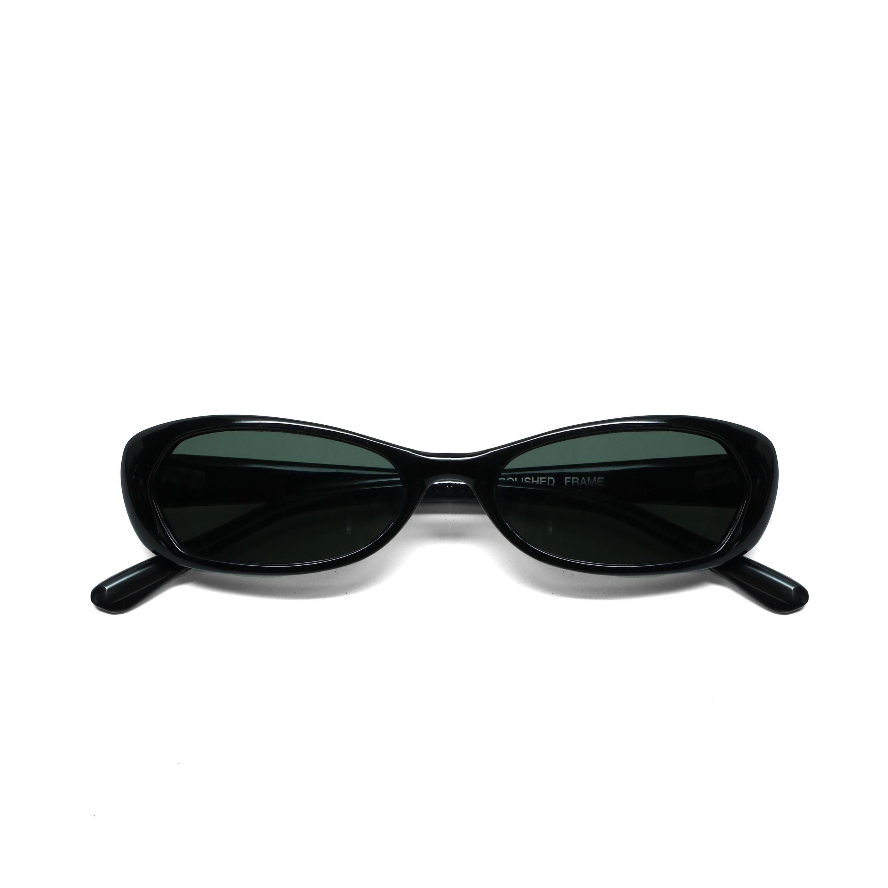 True Vintage 90s Black Chic Rectangle Frame Deadstock