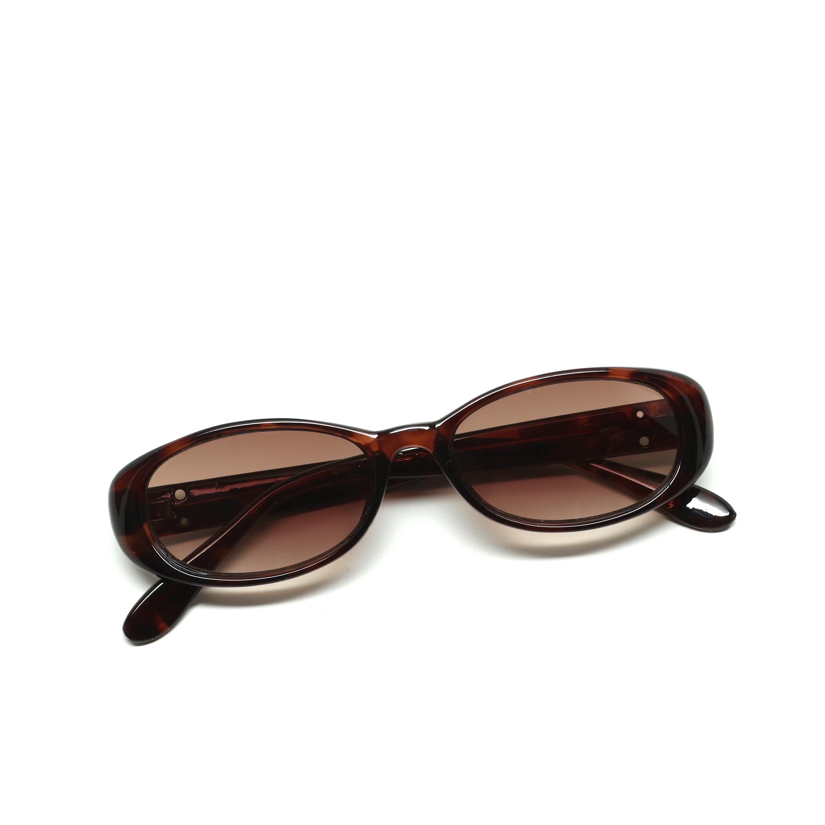 Tortoise Oval 90s Vintage Sunglasses - Etsy