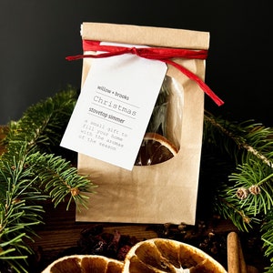 Christmas Stovetop Simmer | 10 Bags Assembled | Ready to Give | Christmas Gift | Office Gift | Stovetop Potpourri | Teacher Gift |