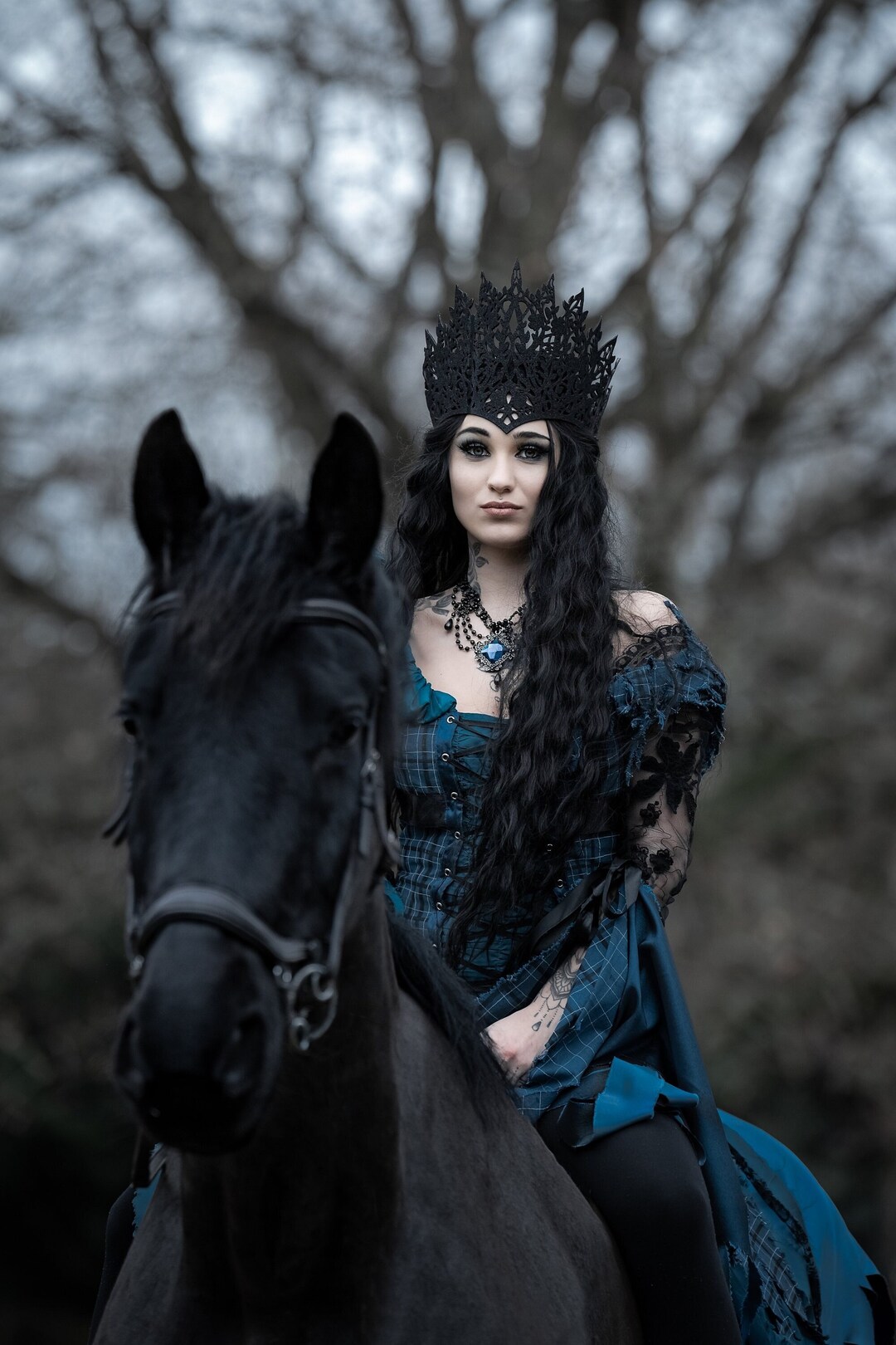 goth blue dress The 