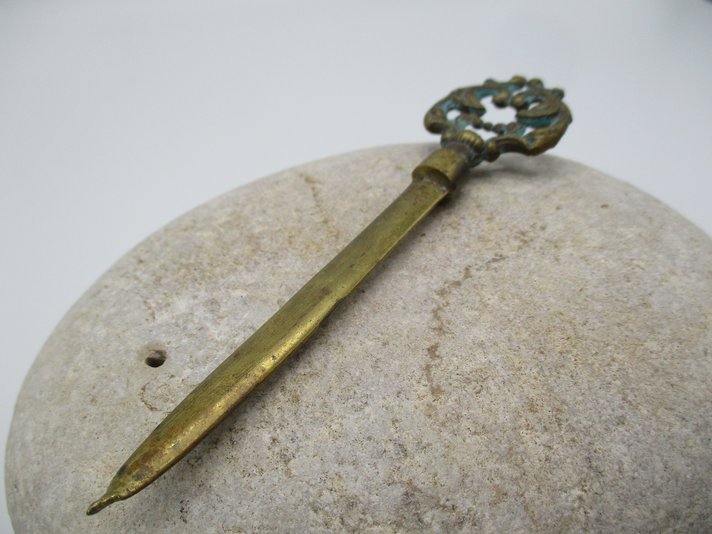 Unique Little Letter Opener Made Of Brass Etsy