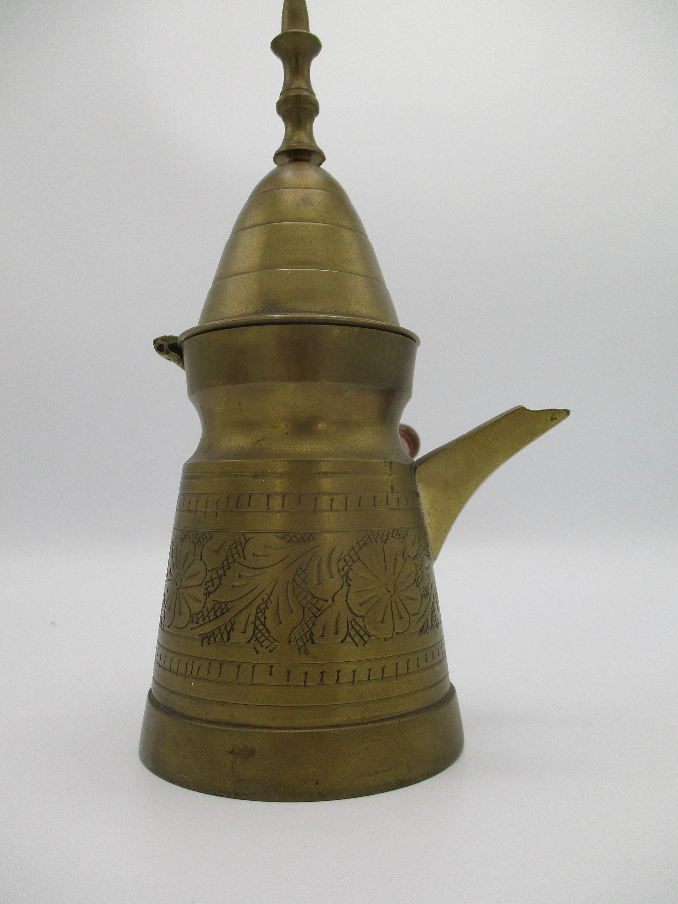 Cafetera de latón vintage cafetera árabe cafetera turca Etsy