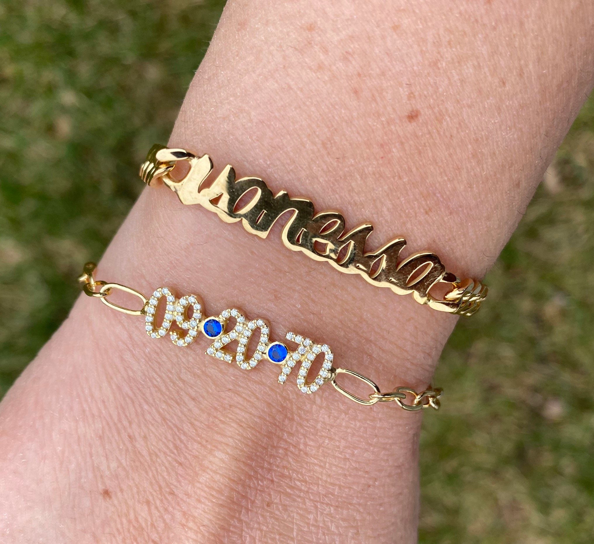 Custom Name Bracelet on a Cuban Link 