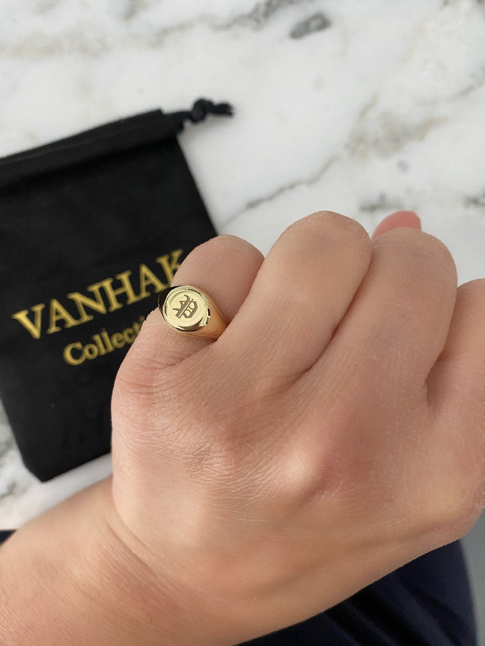 Sterling Silver Pinky Ring in Gold Rose Gold or Silver Etsy