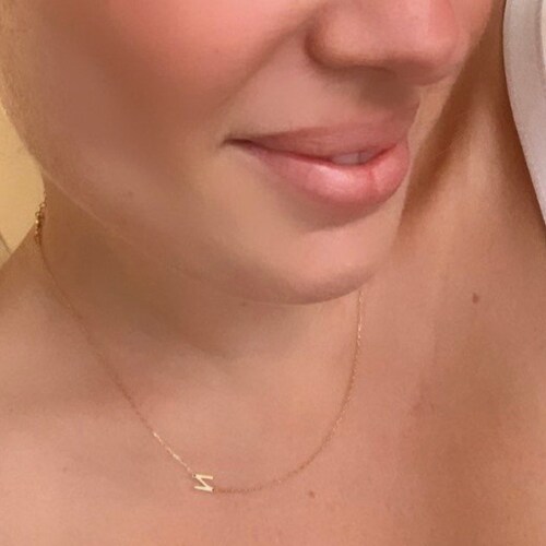 Sideways Initial / Letter Necklace. 1 2 