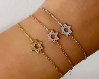 Star of David bracelets | sterling silver Jewish star bracelet | Jewish star bracelet | Star of David bracelet | Magen David bracelet