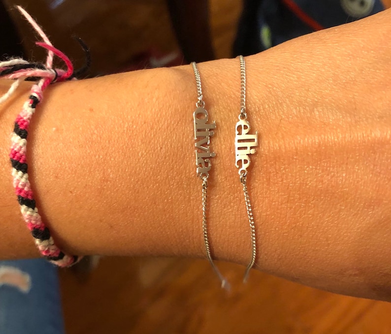 Nom bracelet Bracelet initial Bracelet personnalisé Etsy