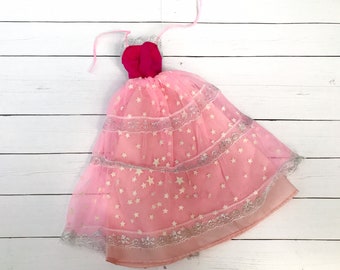 barbie pink dress glowing stars
