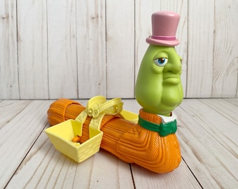 Vintage 1980s Strawberry Shortcake Berry Merry Worm Philbert Wormly Caterpillar Vehicle Toy