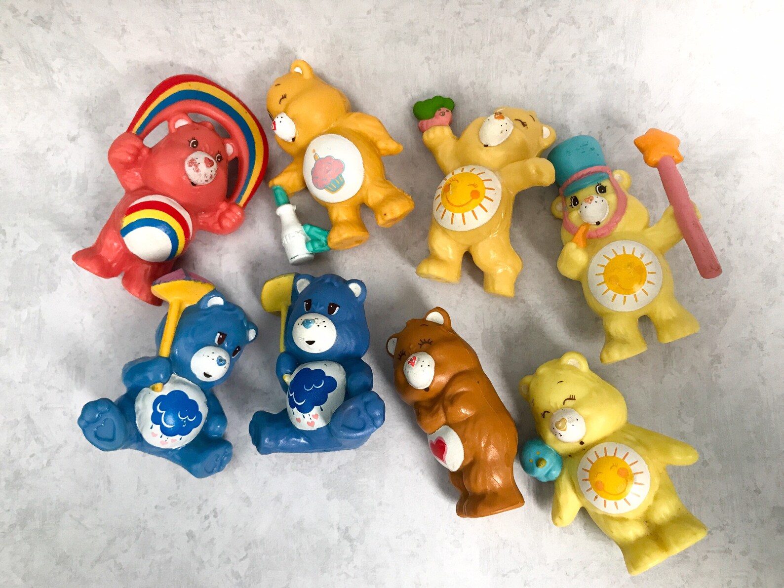 Care Bear Figures Vintage Mini Care Bears Figures Mini Care Etsy