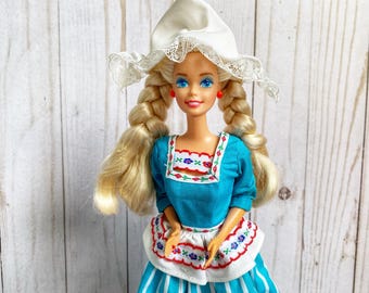 Bambola Barbie vintage del 1995 Dutch Dolls of the World con supporto,  edizione speciale Barbie