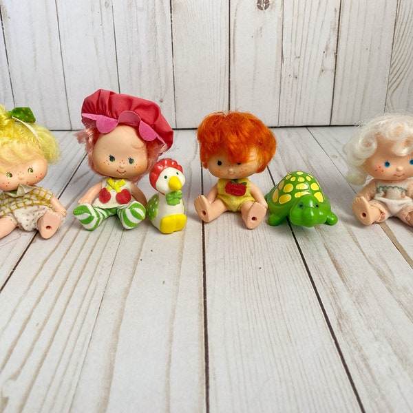 Strawberry Shortcake Dolls, Vintage 80s Strawberry Shortcake Baby Dolls, American Greetings Kenner Toys, You Pick