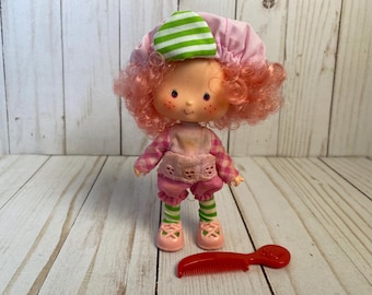 Strawberry Shortcake Raspberry Tart Pink Doll, Vintage 1980s American Greetings Kenner Toys