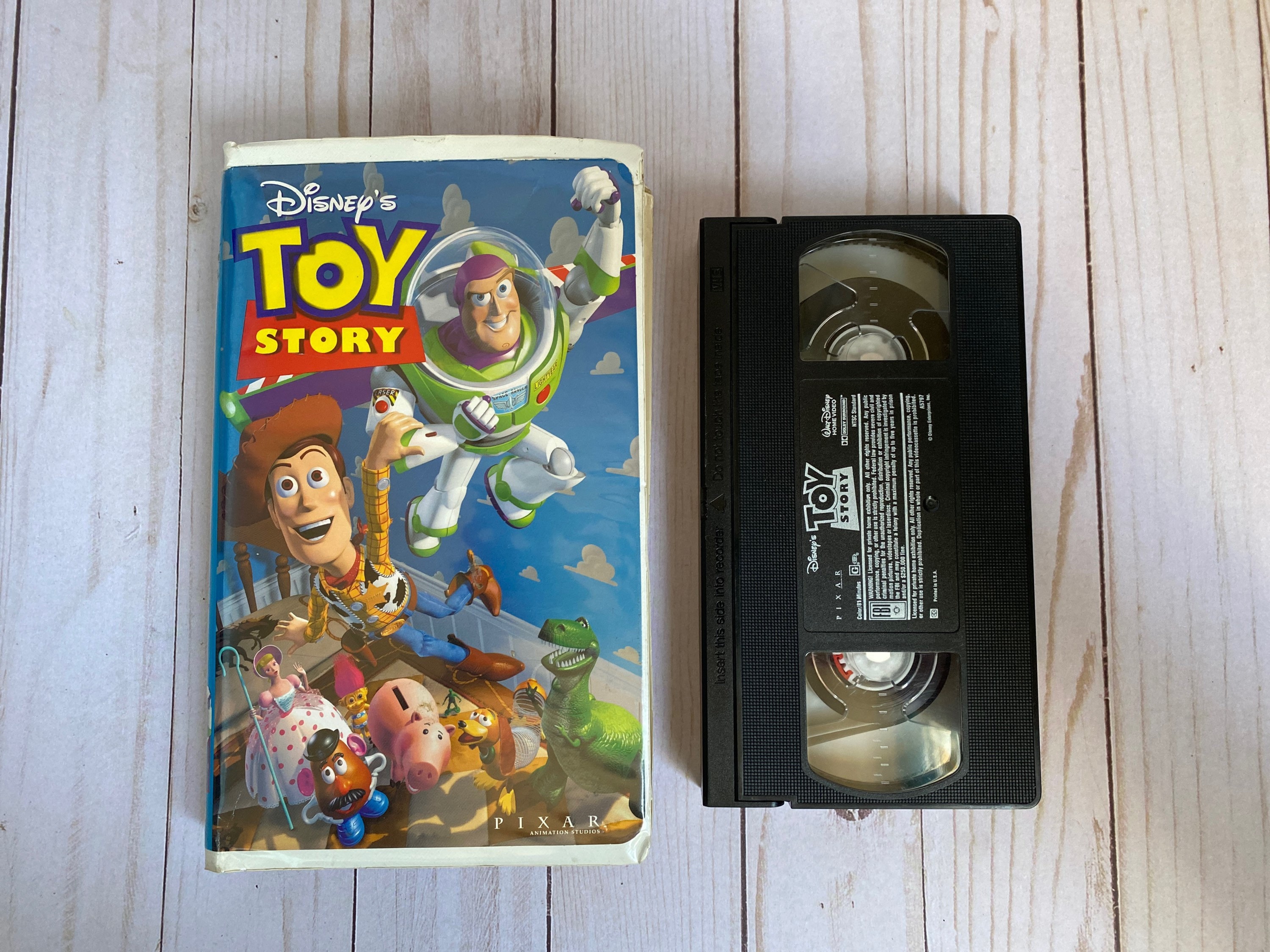 Toy Story Disney Pixar VHS Tape Vintage Walt Disney Toy Story Etsy