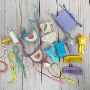 My Little Pony Vintage 1980s G1 Baby Pony Newborns Accessories Set