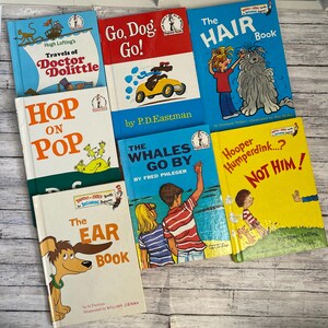 Dr. Seuss Kinderbuchsatz von 7, ich kann alles selbst lesen, Anfängerbuch-Buchclub, helle und frühe Bücher