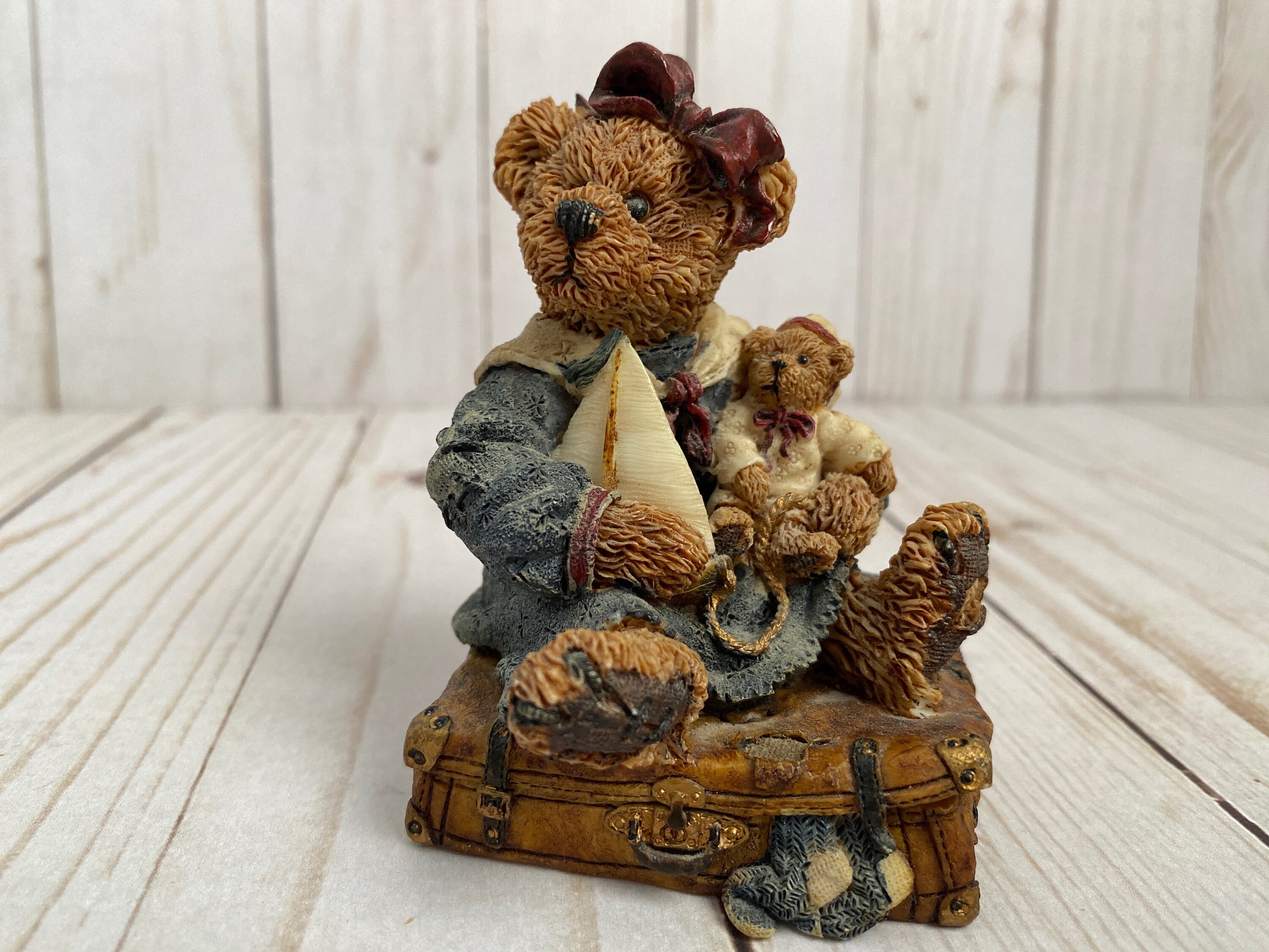 Resin Teddy Bear Figurine Etsy