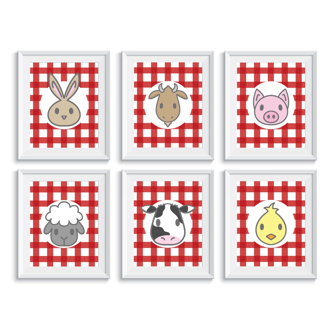 Barnyard Animal Printables, Farm Animal Art, Barnyard Animal Decor ...