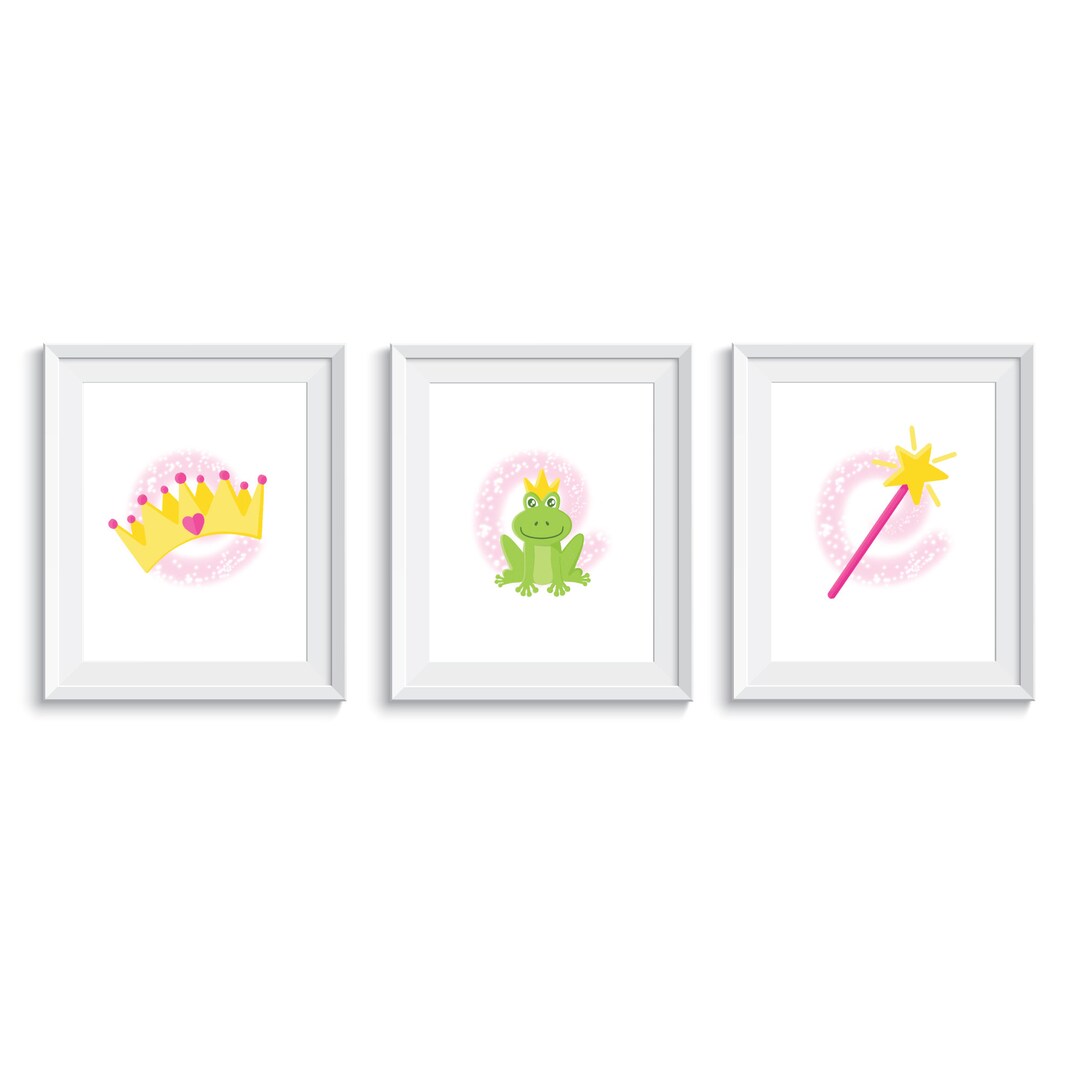 Princess Themed Printable Wall Art Princess Themed Art Pink - Etsy