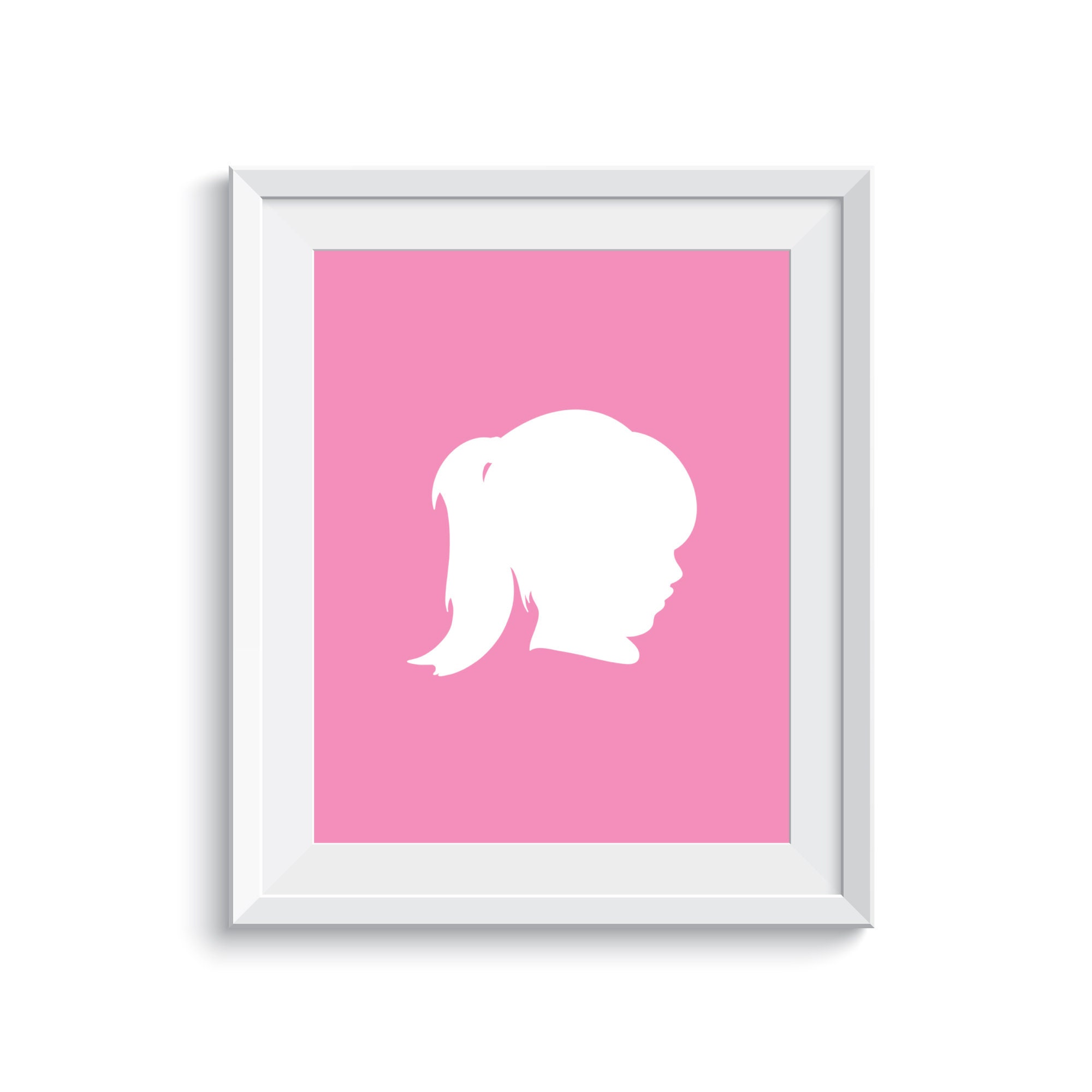 Custom Silhouette Silhouette Print Silhouette Wall Art Etsy
