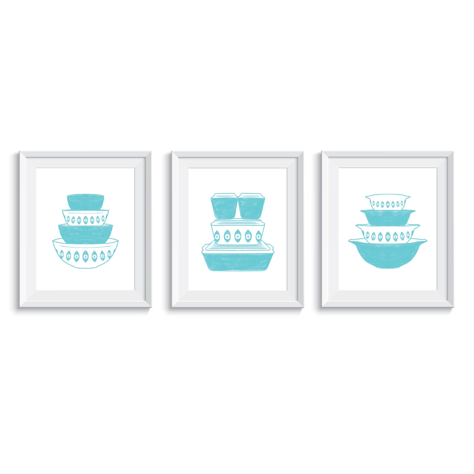 Vintage Pyrex Themed Printable Wall Art Pyrex Themed Art - Etsy
