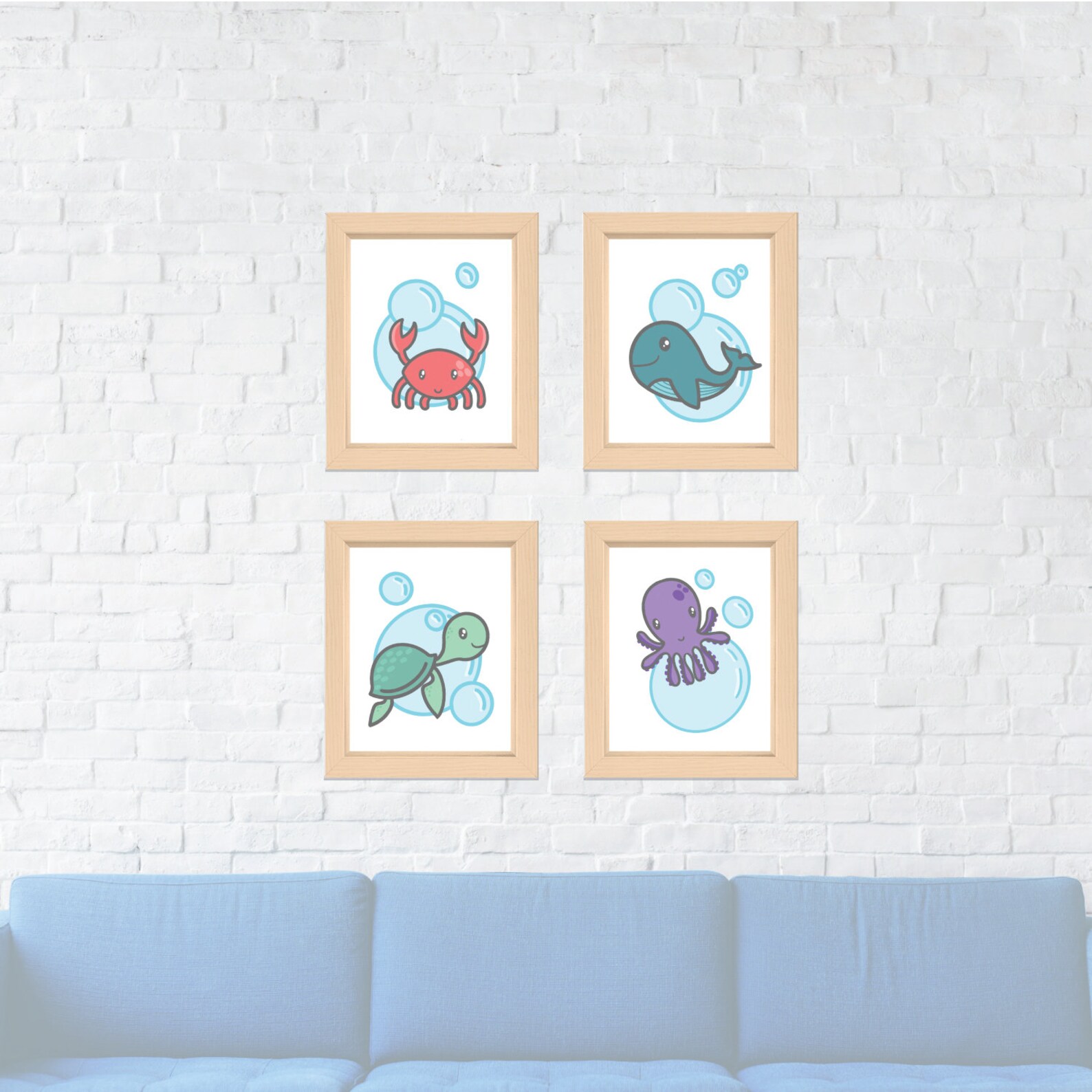 Sea Themed Printable Wall Art Sea Themed Art Sea Theme Wall Etsy