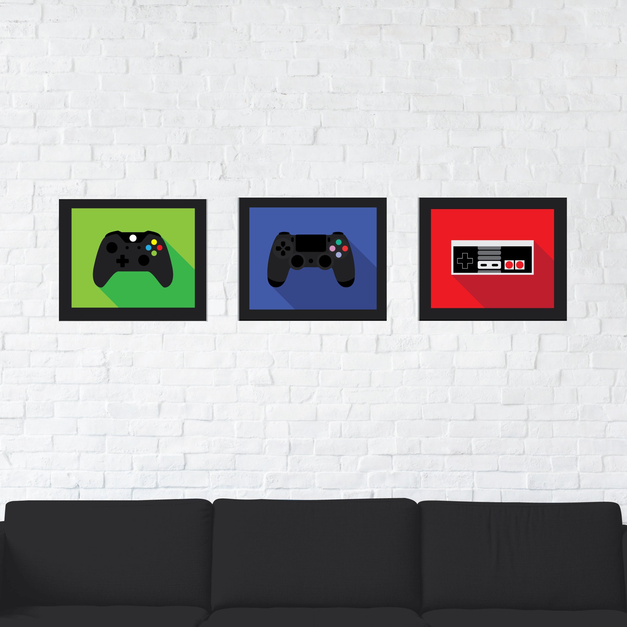 Game Controller Themed Printable Wall Art Gamer Themed Art Etsy