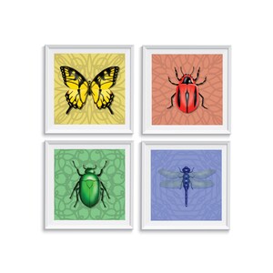 Insekt Druckbare Wandkunst, Digitale Kunst, Bug Theme Art, Digitaler Download, Käfer Pinning, Wanddekoration, Insektenbefestigung, Insektenkunst