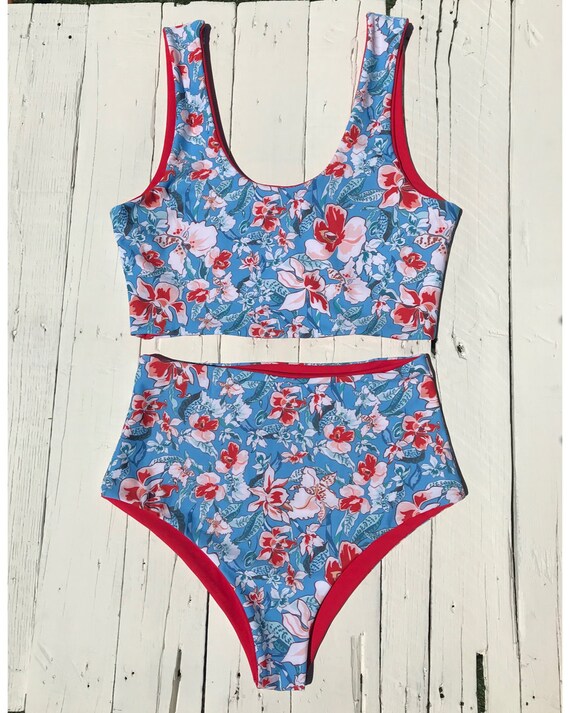 control top high waisted bikini