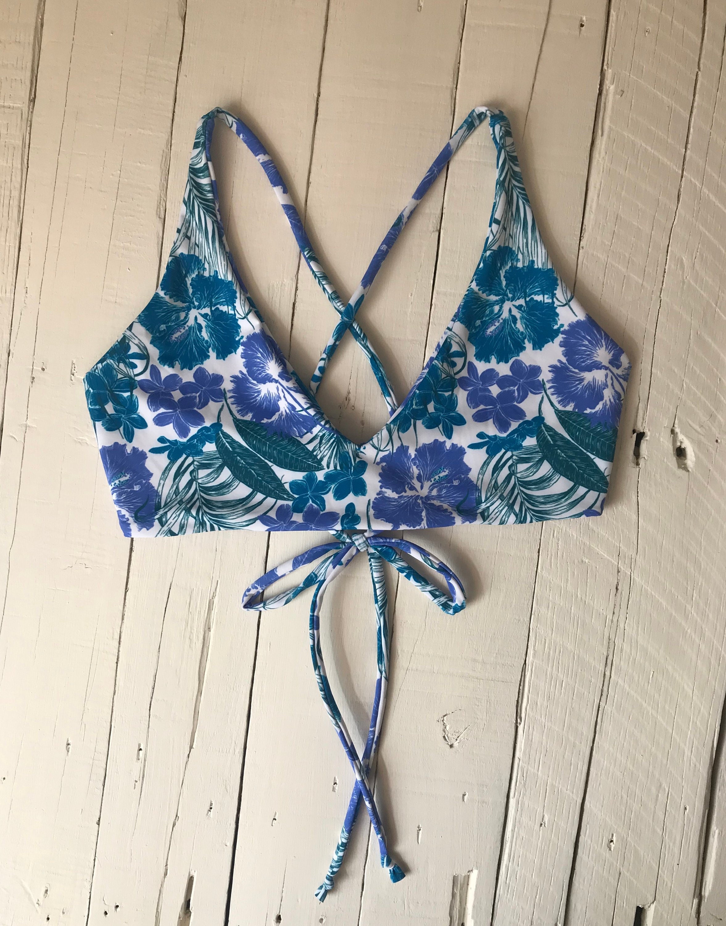 Surfer Bikini / Surf Bikini / Full Coverage Bikini Top / Adjustable