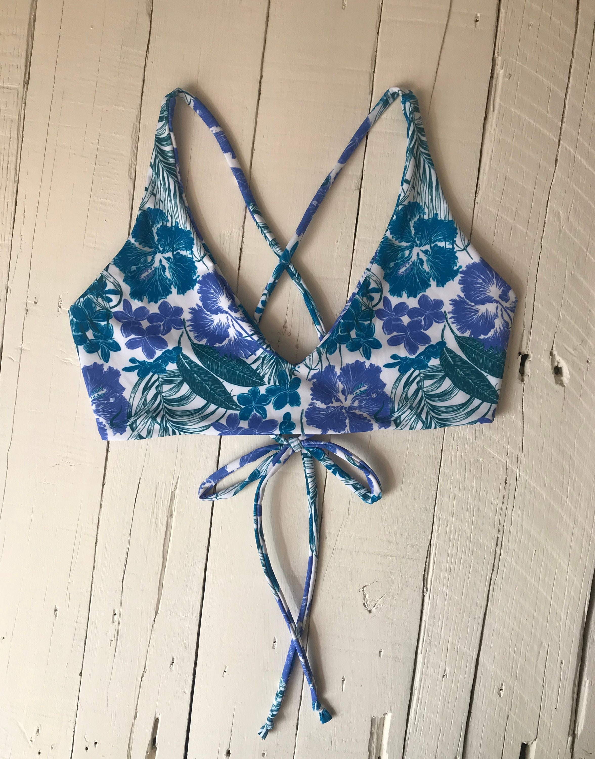 Surfer Bikini / Surf Bikini / Full Coverage Bikini Top / Adjustable ...