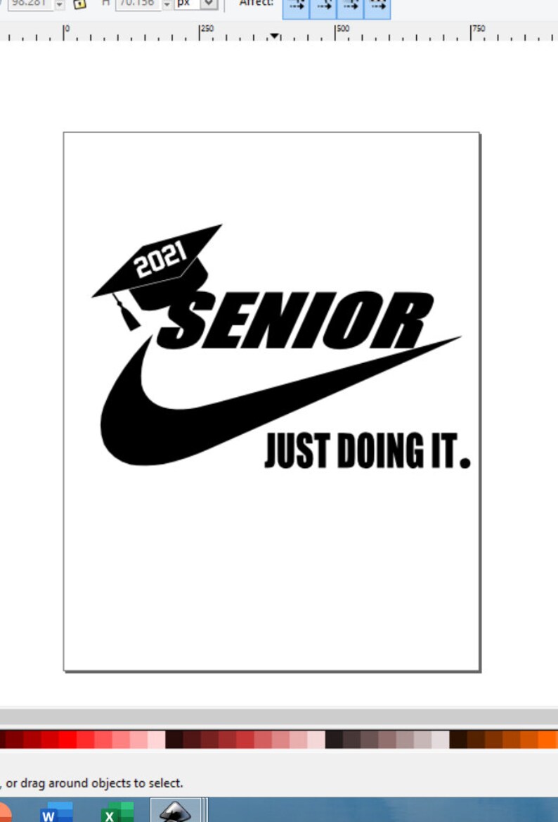Download Senior 2021 graduation graduate nike just do doing it just did | Etsy