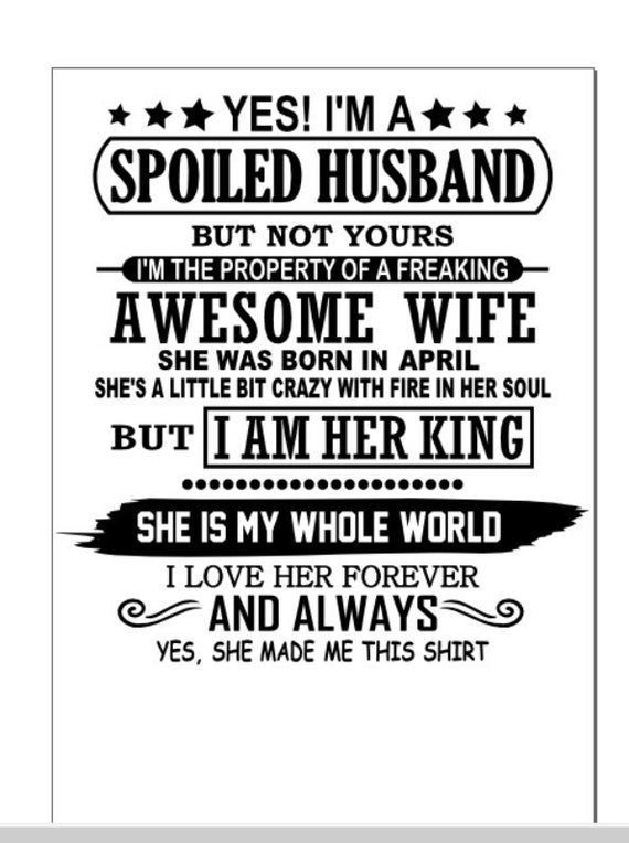 Free Free 283 Spoiled Husband Svg SVG PNG EPS DXF File