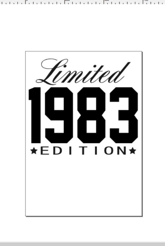 Download Limited Edition 1983 Birthday Svg Etsy PSD Mockup Templates