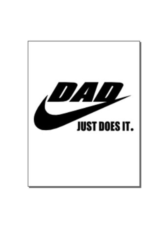 Dad Just Does It Just Do It Nike Swoosh Svg Etsy