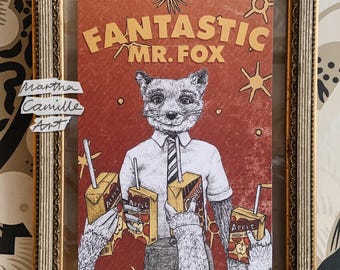 Fantastic Mr Fox Poster - Wes Anderson Print - Movie Poster - * Digital Download *
