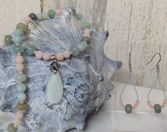 Beaded Necklace and Earring Set / Jewelry Set