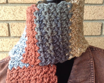 Petite Length Scarf / Handmade Crochet Scarf / Crochet Winter Scarf