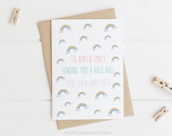 Sending You A Huge Hug - Positivity Postcard - A6 Postcard