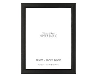 8"x10" Ridged Black Photo Frame