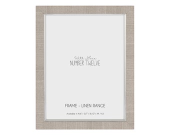 A3 Linen Grey Photo Frame