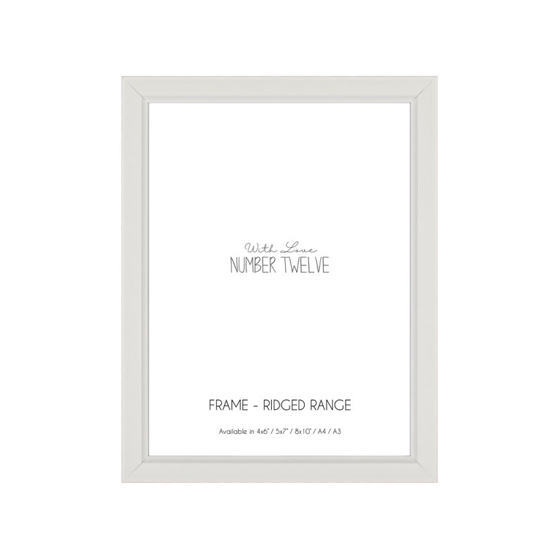 4x6 Ridged White Photo Frame image 1