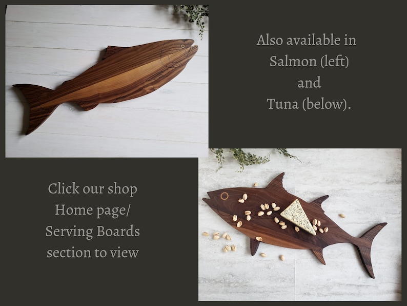 Dolphin Fish Serving Board, Charcuterie Board, Coastal Decor image 8