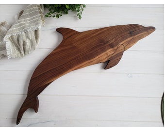 Dolphin Fish Serving Board, Charcuterie Board, Coastal Decor