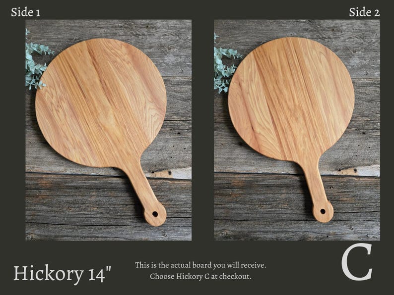 MyOldWhiskeyWorkshop Hickory Pizza Serving Board - Thumbnail 3
