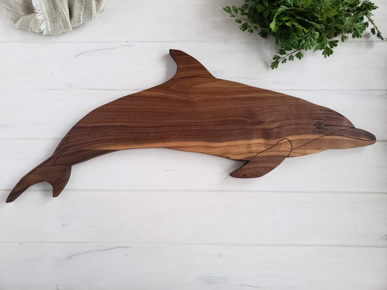 Dolphin Fish Serving Board, Charcuterie Board, Coastal Decor image 7