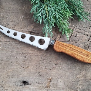 Cheese Knife, Wood Handle Kitchen Knife, Tigerwood