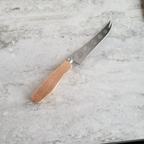 Cheese Knife Wood Handle Kitchen Knife Hickory Etsy